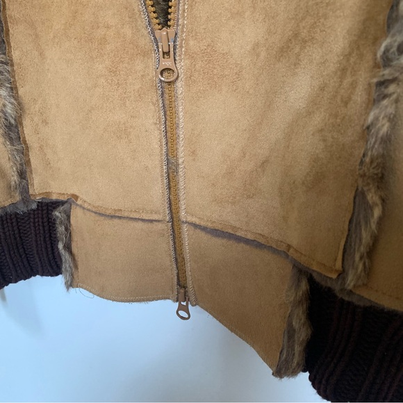 Cozy Vintage-style PARKHURST shearling-lined bomber jacket - Picture 5 of 6